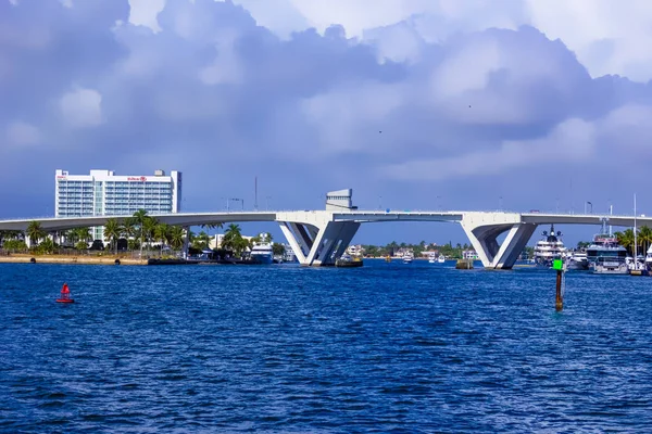 Fort Lauderdale Dicembre 2019 Cityscape Lauderdale Florida Mostra Spiaggia Yacht — Foto Stock