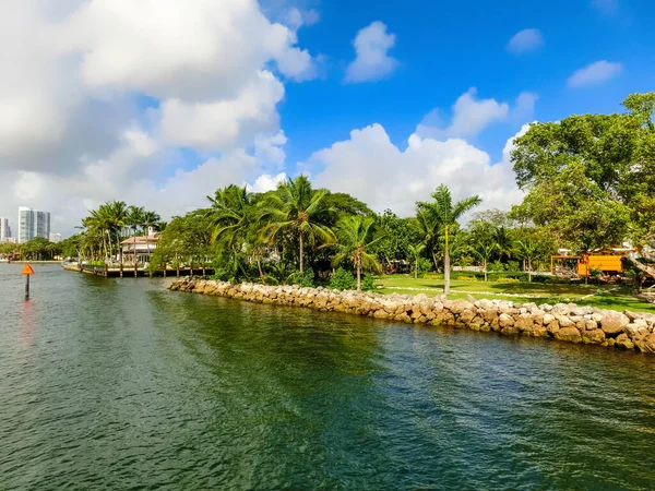 Mansão Luxo Parte Exclusiva Fort Lauderdale Conhecida Como Pequena Veneza — Fotografia de Stock