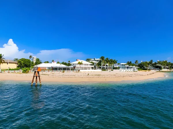 Luxusvilla Exklusiven Teil Von Fort Lauderdale Bekannt Als Kleines Venedig — Stockfoto