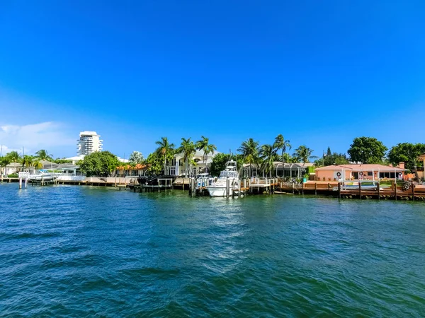 Mansión Lujo Parte Exclusiva Fort Lauderdale Conocida Como Pequeña Venecia — Foto de Stock