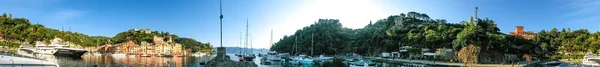 Wunderschöne Bucht Mit Bunten Häusern Portofino Ligurien Italien — Stockfoto