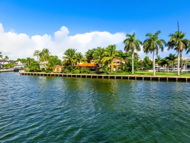Lüks malikanede Fort Lauderdale küçük Venedik bilinen özel bölümü