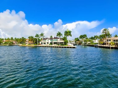 Lüks malikanede Fort Lauderdale küçük Venedik bilinen özel bölümü