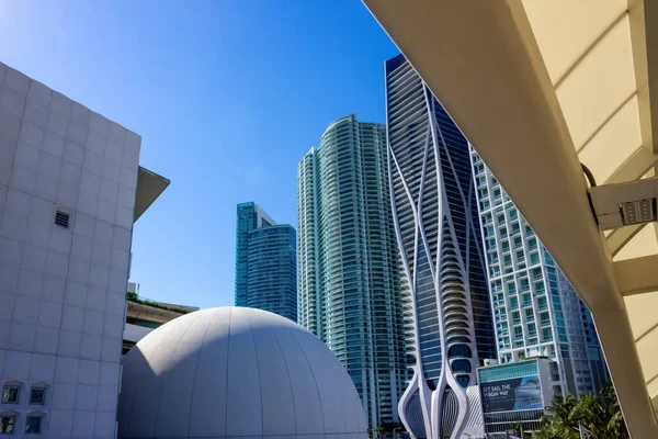 Miami Usa Листопада 2019 Downtown Miami Cityscape View Condos Office — стокове фото