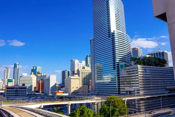 Miami Usa Листопада 2019 Downtown Miami Cityscape View Condos Office — стокове фото