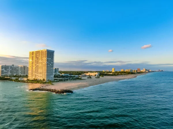 Paysage Urbain Fort Lauderdale Floride Montrant Plage Les Condominiums — Photo