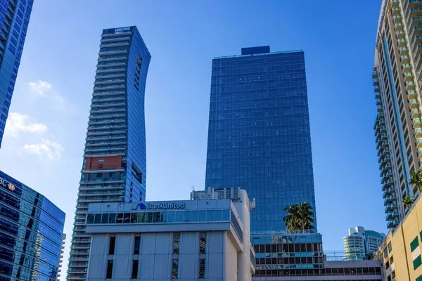 Miami Eua Novembro 2019 Vista Paisagem Urbana Centro Miami Com — Fotografia de Stock