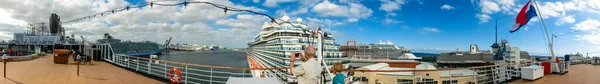 Fort Lauderdale Dezembro 2019 Vista Navio Cruzeiro Terminal Port Everglades — Fotografia de Stock