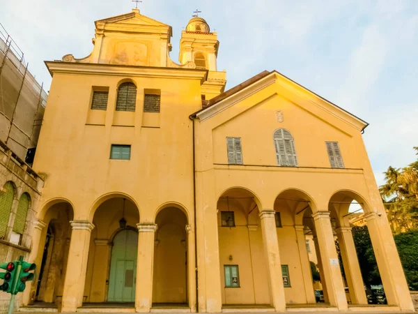 Rapallo Italia Septiembre 2019 Fachada Del Edificio Iglesia Rapallo Italia — Foto de Stock