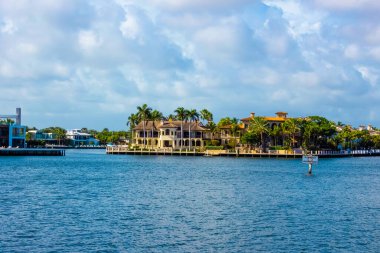Lüks malikanede Fort Lauderdale küçük Venedik bilinen özel bölümü