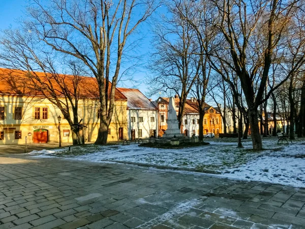 Poprad Słowacja Stycznia 2020 Starożytne Słowackie Miasto Spisska Sobota Popradzie — Zdjęcie stockowe