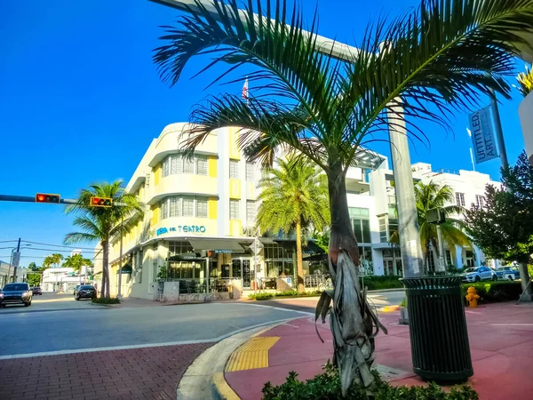 Miami Usa November 2019 View Miami Beach Road Sunny Day — Stock Photo, Image