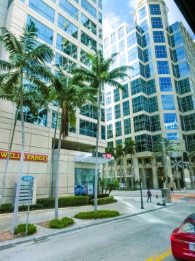 Fort Lauderdale - 11 Aralık 2019 Las Olas Bulvarı yakınlarındaki Fort Lauderdale Plajı