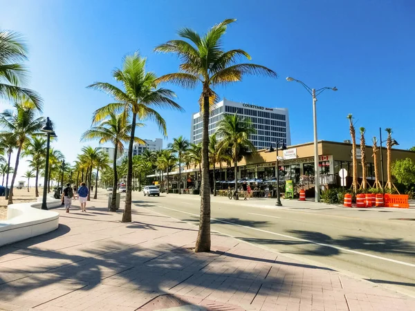 Fort Lauderdale Diciembre 2019 Playa Fort Lauderdale Cerca Las Olas — Foto de Stock