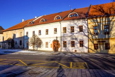 Poprad, Slovakya - 01 Ocak 2020: Slovakya 'nın Poprad kentindeki antik Slovak şehri Spisska Sobota