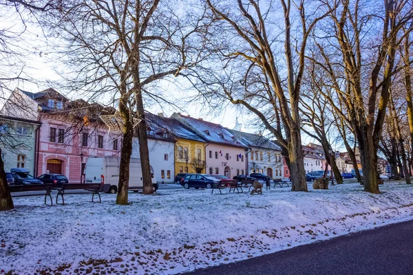 Poprad Slowakei Januar 2020 Die Menschen Der Alten Slowakischen Stadt — Stockfoto