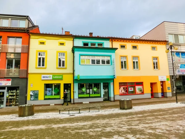 Poprad Słowacja Grudnia 2019 Stare Miasto Poprad Słowacja Zimą — Zdjęcie stockowe