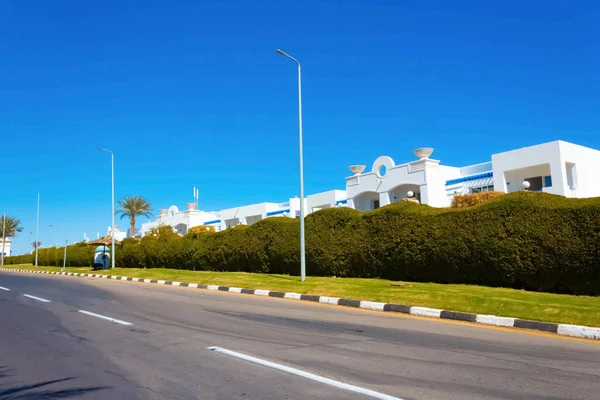 Sharm Sheikh Egyiptom Február 2020 Egyik Bevásárló Utcák Gyönyörű Építészeti — Stock Fotó