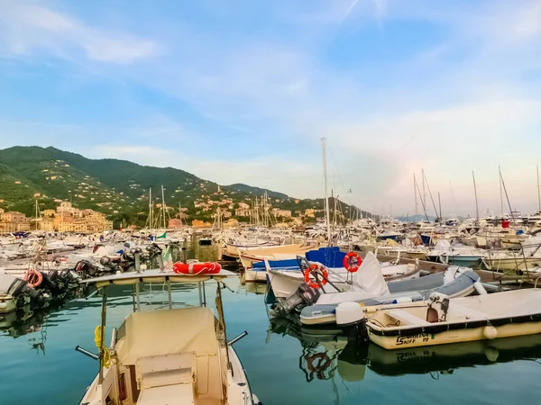 Rapallo Itália Setembro 2019 Vista Marina Pequena Cidade Rapallo Itália — Fotografia de Stock