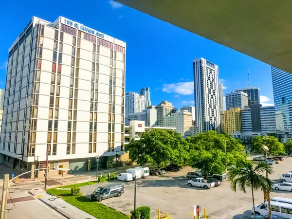 Miami Usa November 2019 Downtown Miami Stadsbild Med Lägenheter Och — Stockfoto