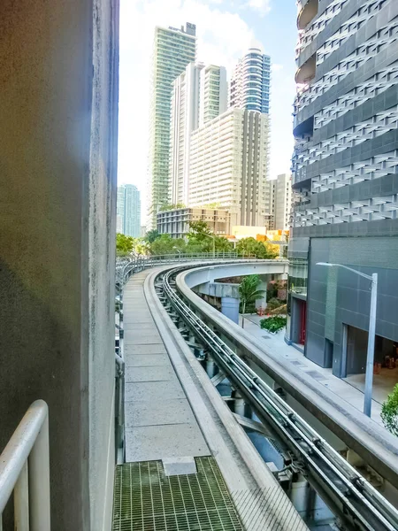 Miami Egyesült Államok 2019 November Miami Belvárosa Városkép Apartmanokkal Irodaházakkal — Stock Fotó