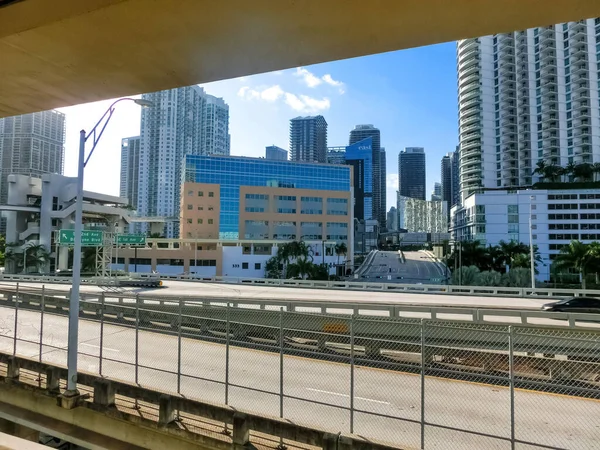 Miami Usa November 2019 Downtown Miami Stadsbild Med Lägenheter Och — Stockfoto