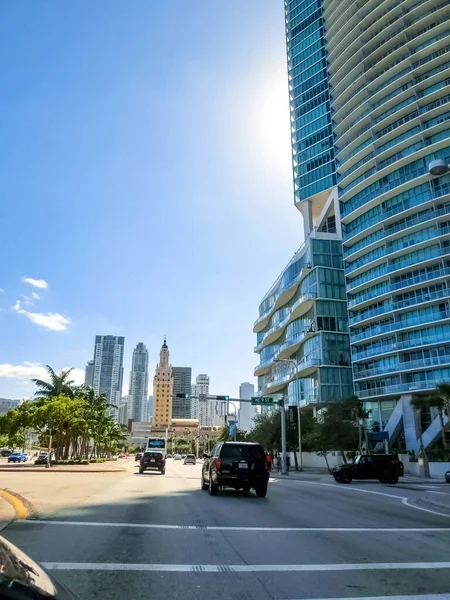 Miami Estados Unidos Noviembre 2019 Vista Del Paisaje Urbano Del — Foto de Stock