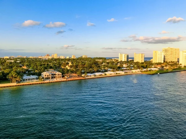 Városkép Lauderdale Florida Bemutatja Strand Társasházak — Stock Fotó