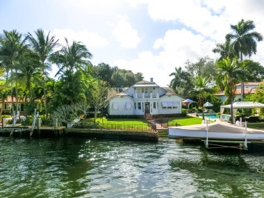 Lüks malikanede Fort Lauderdale küçük Venedik bilinen özel bölümü