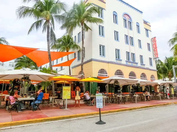 Miami Stati Uniti America Novembre 2019 Edison Hotel Ocean Drive — Foto Stock