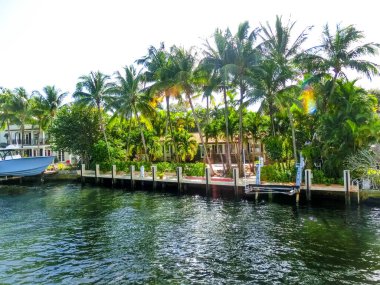 Lüks malikanede Fort Lauderdale küçük Venedik bilinen özel bölümü