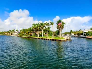 Lüks malikanede Fort Lauderdale küçük Venedik bilinen özel bölümü
