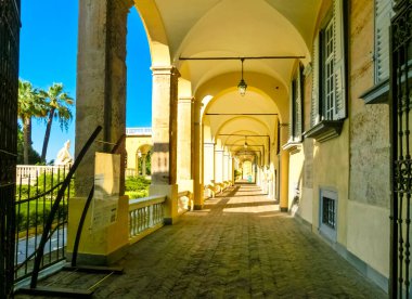 Cenova, Liguria, İtalya - 11 Eylül 2019: Villa del Principe ve İtalya 'daki Cenova Bahçeleri