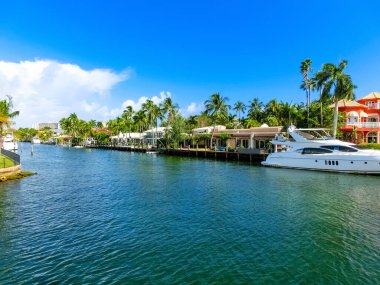 Lüks malikanede Fort Lauderdale küçük Venedik bilinen özel bölümü