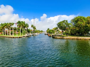 Lüks malikanede Fort Lauderdale küçük Venedik bilinen özel bölümü