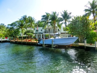 Lüks malikanede Fort Lauderdale küçük Venedik bilinen özel bölümü