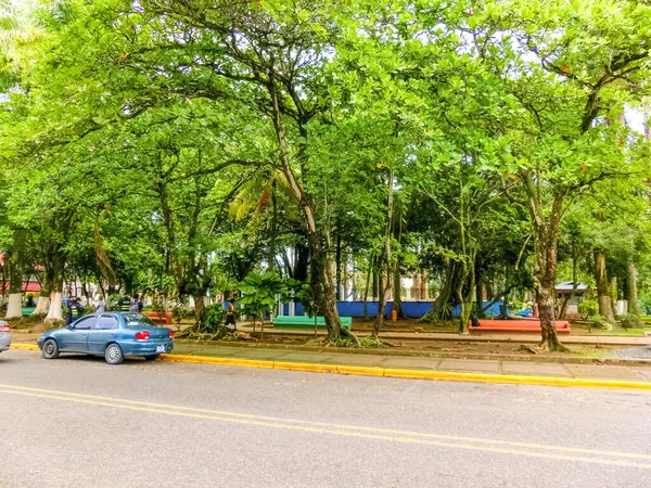 Puerto Limon Costa Rica Dicembre 2019 Una Tipica Strada Nel — Foto Stock