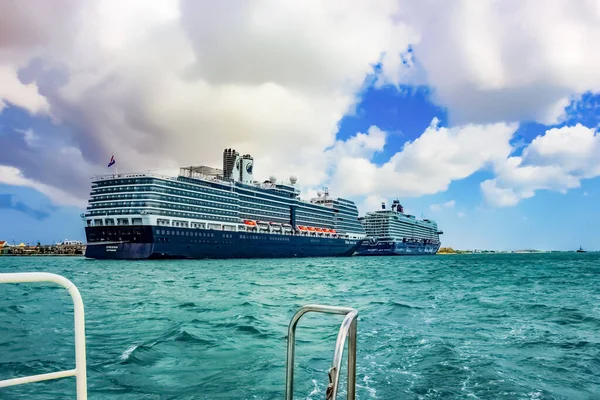 Oranjestad Aruba Prosince 2019 Plavební Loď Holland America Cruise Ship — Stock fotografie