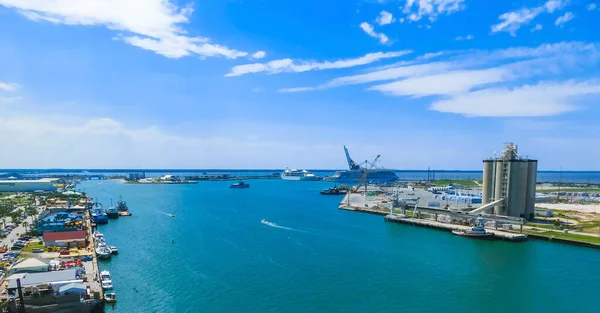 Cape Canaveral États Unis Vue Ariale Port Canaveral Depuis Bateau — Photo