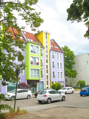 Almanya 'da Berlin' deki modern apartman