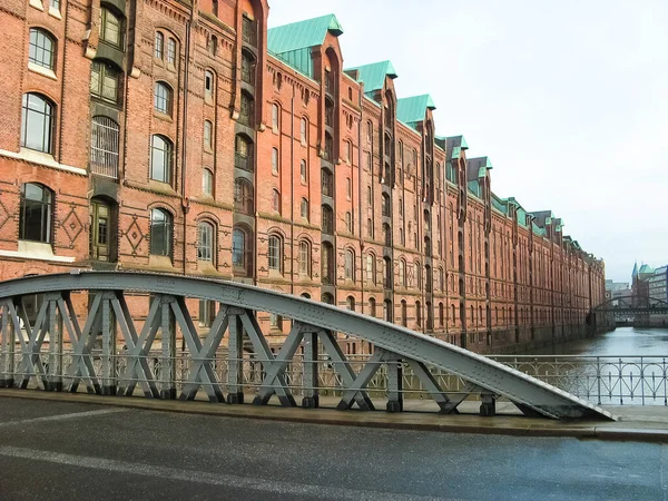 Depo Speicherstadt Almanya Hamburg Eyaletinde Yer Alan Bir Şehirdir Hamburg — Stok fotoğraf