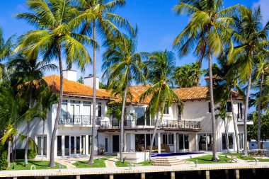 Lüks malikanede Fort Lauderdale küçük Venedik bilinen özel bölümü
