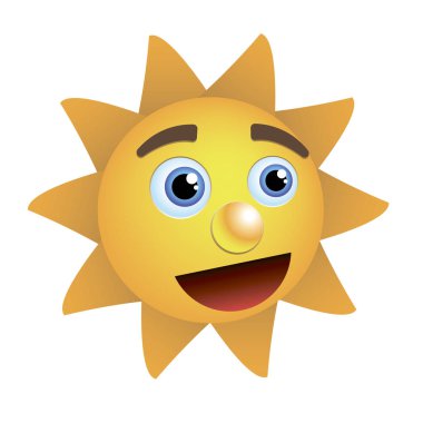 bir gülümseme ile güneş