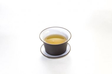 Çin çay şeyler beyaz bir arka plan üzerinde törenleri için