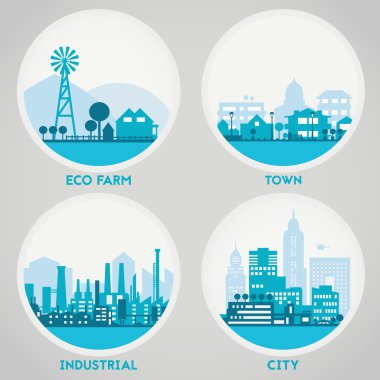 Şehir manzarası setleri