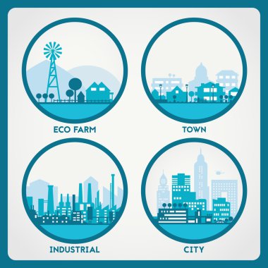 Şehir manzarası setleri