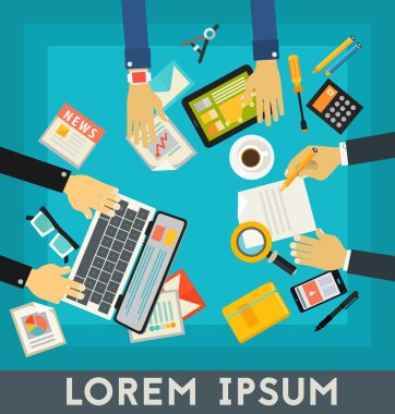 Coworking ve kavram afiş planlama