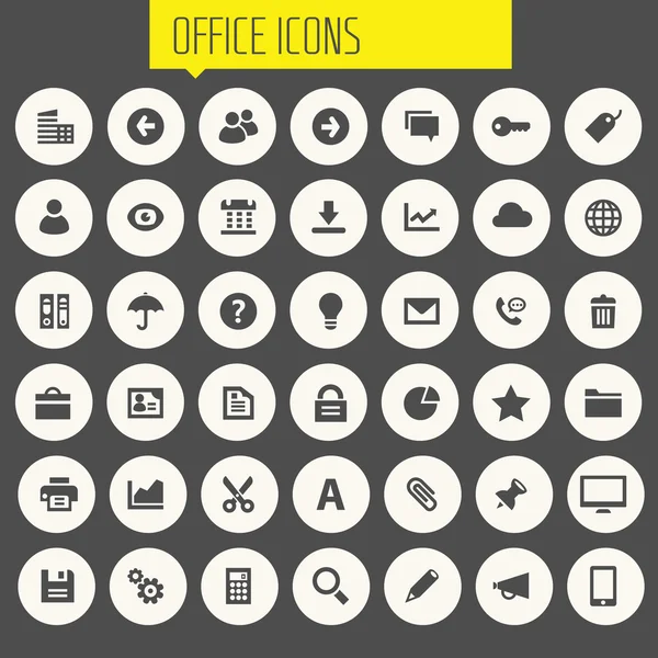 Ensemble d'icônes Big UI, UX et Office — Image vectorielle
