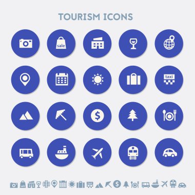 Turizm Icons set