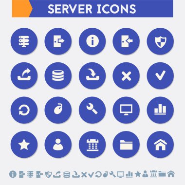 Sunucu Icons set